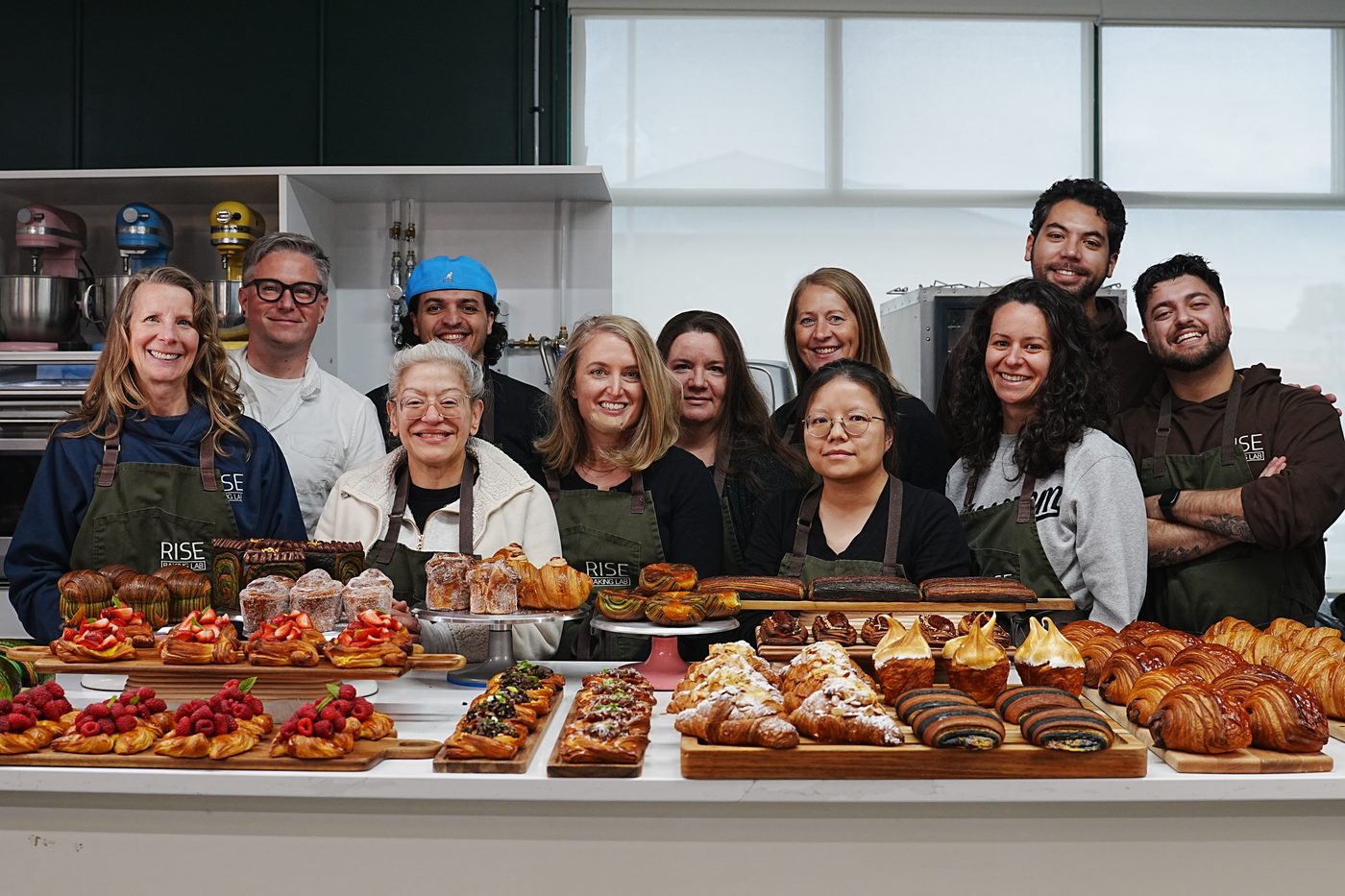 Croissant Camp group with the week's bakes